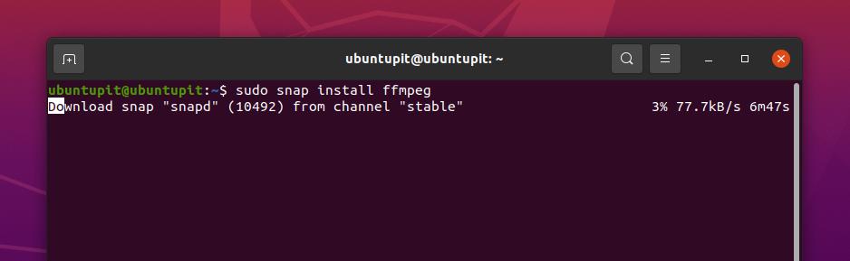 FFmpeg via Snap on Linux