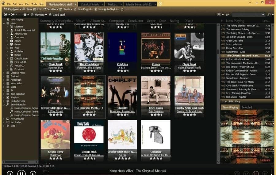 Music player for windows - MediaMonkey