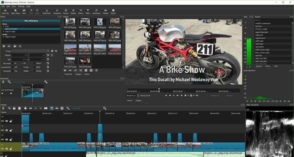 Shotcut video editing software for windows