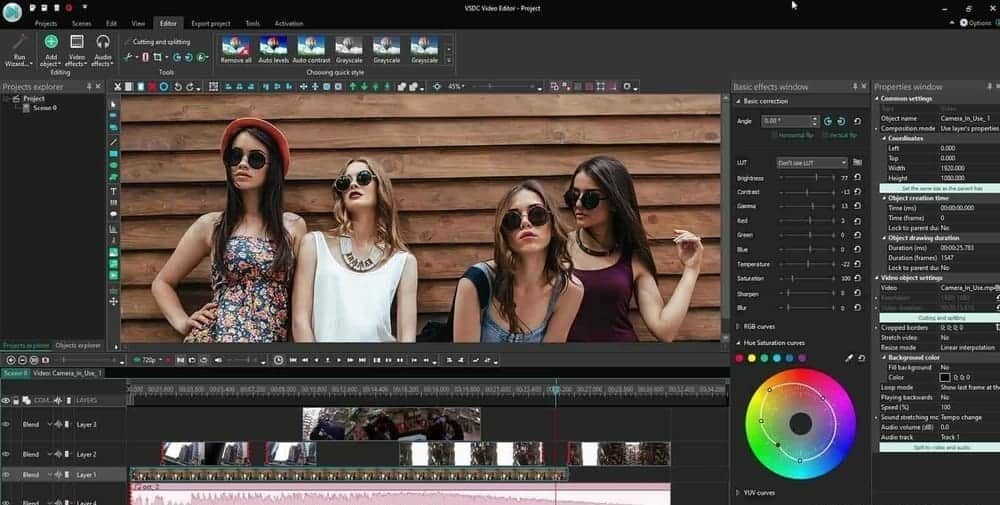 VSDC video editor for instagram