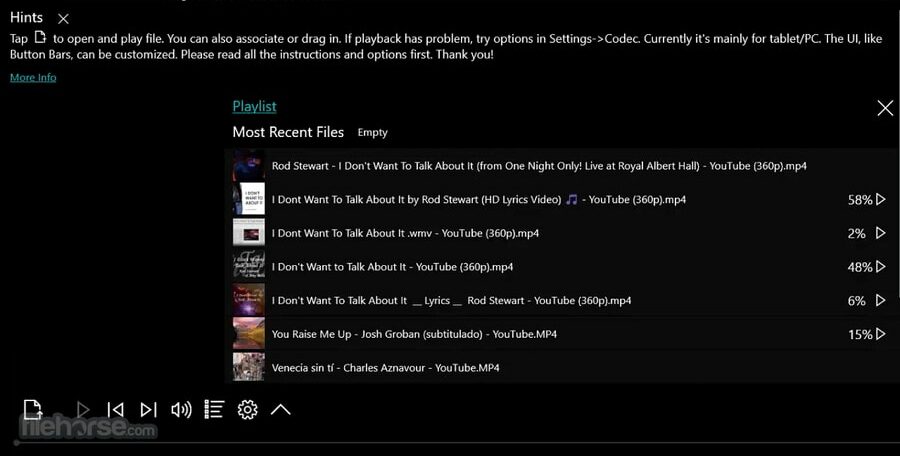 Video player for Windows - ACG Player