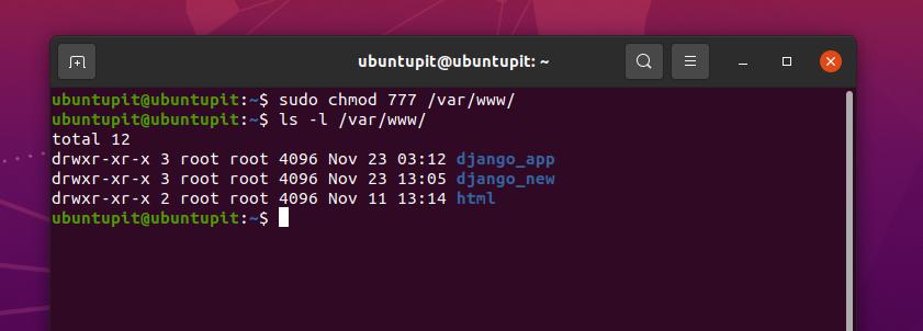 chmod command 777 on Linux