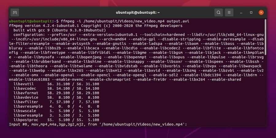 convert video using CLI