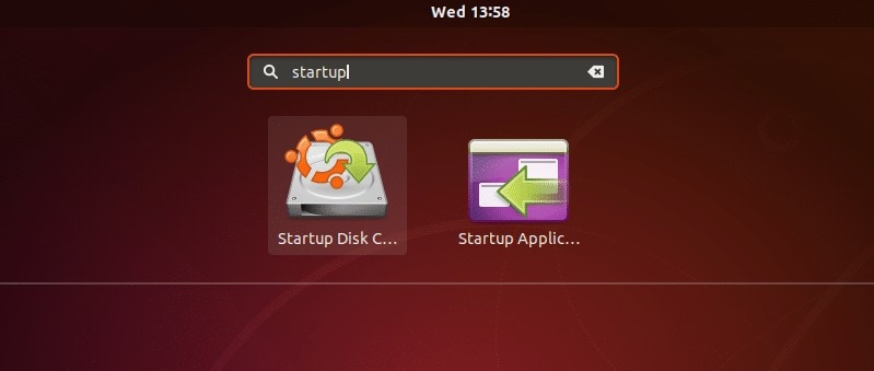 launch startup disk creator