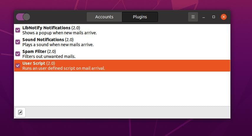 mailnag bubblemail on Mail Notification Tools for Linux