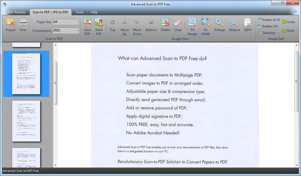 Advanced Scan to PDF