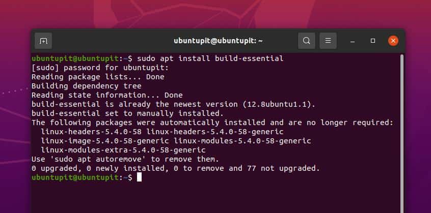 GCC compiler on Ubuntu