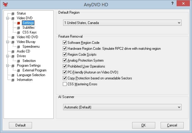 anydvd_hd - dvd rippers for windows 10