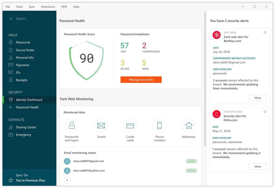 Dashlane for PC