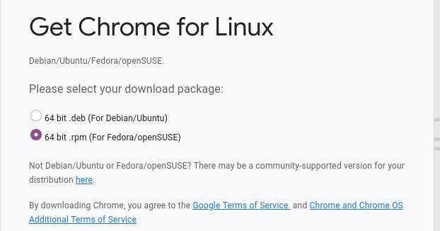 download chrome rpm on ubuntu