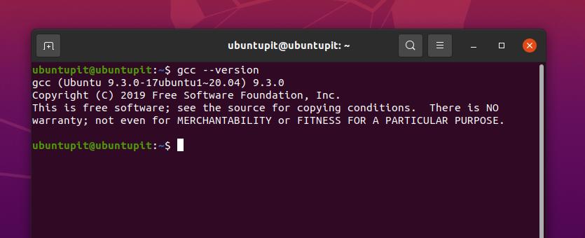 gcc version on ubuntu