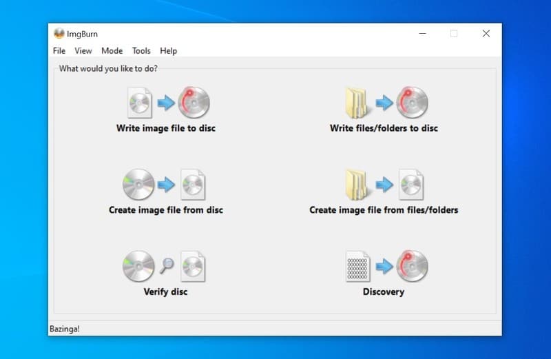 imgburn - DVD burning software for Windows 10