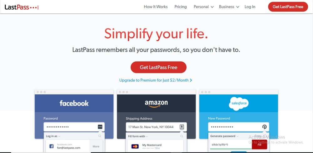 LastPass password manager for Windows