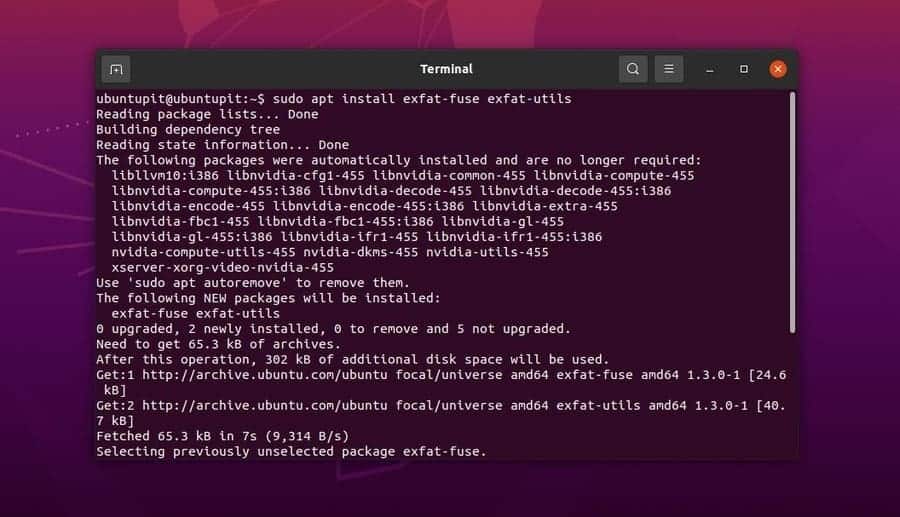 lsblk on ubuntu