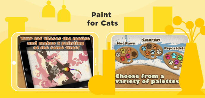 Paint for Cats, cat games for iPad