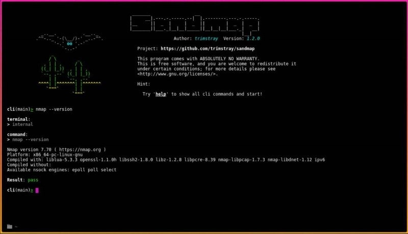 Sandmap - Linux port scanners