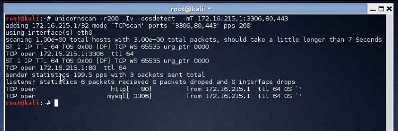 Unicornscan - Linux port scanners