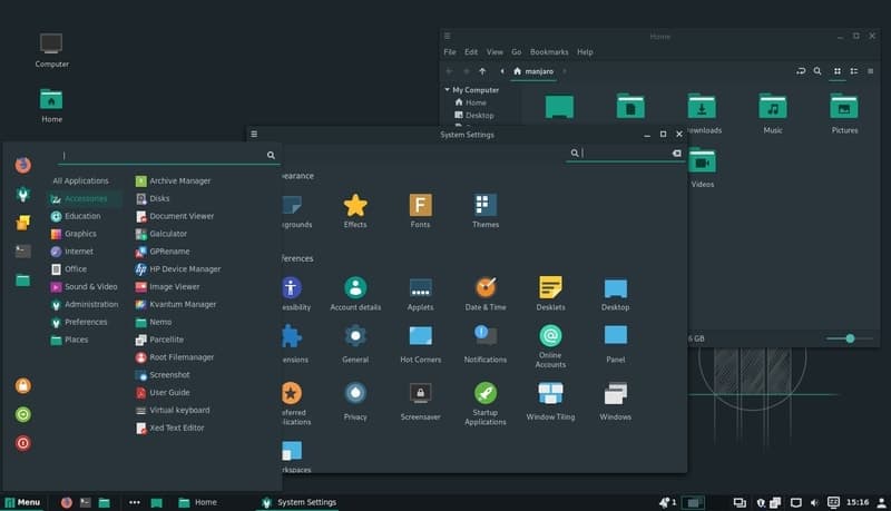 manjaro_linux - Arch-based Linux distros