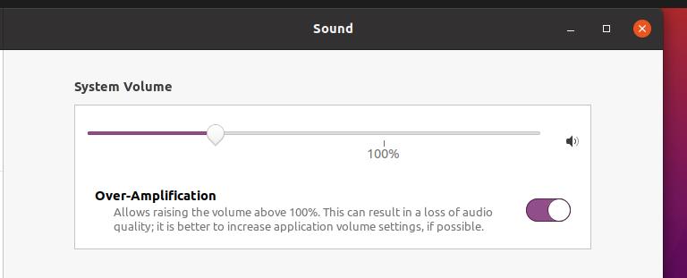 over amiplification sound issues