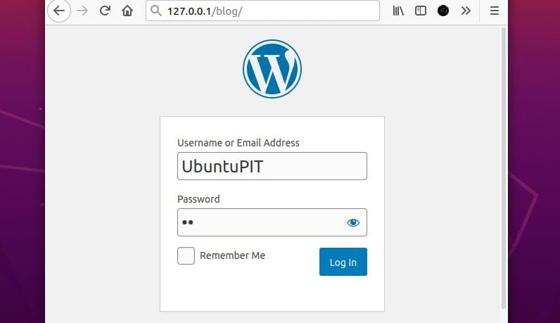 wordpress login