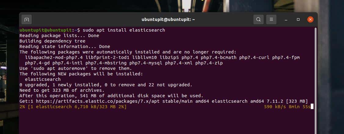 APT install Elasticsearch on Ubuntu