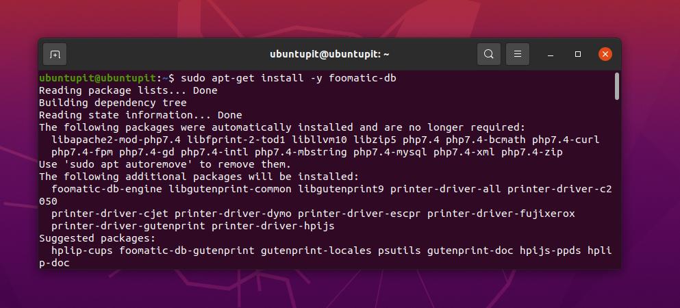 Foomtic DB install on Linux