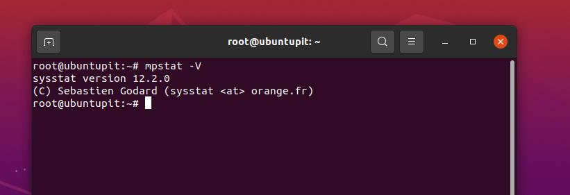 Sysstat on Ubuntu check version