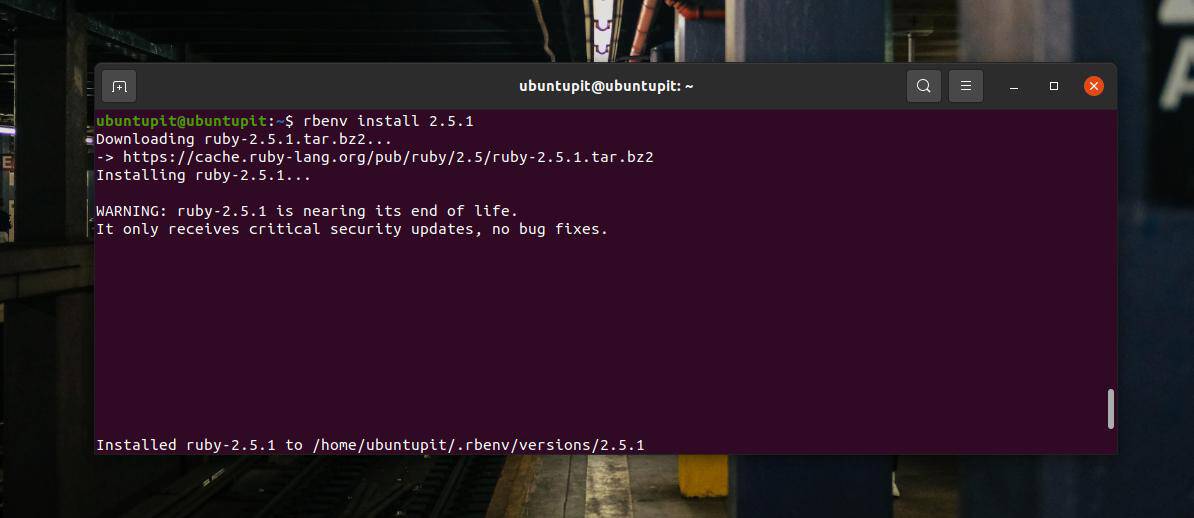 rbenv env install