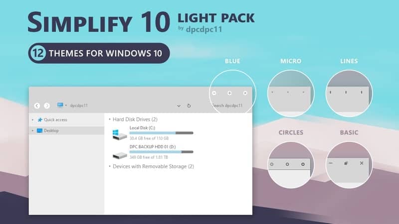 simplify_10 - windows skins