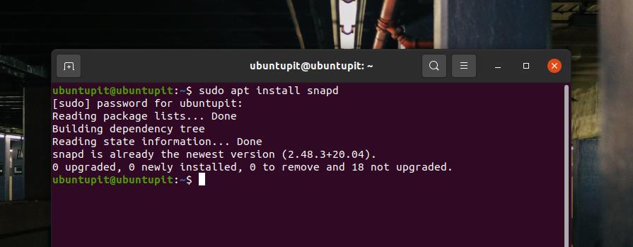 snaps on Ubuntu