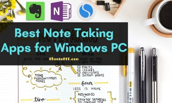 Best Note Taking Apps for Windows PC