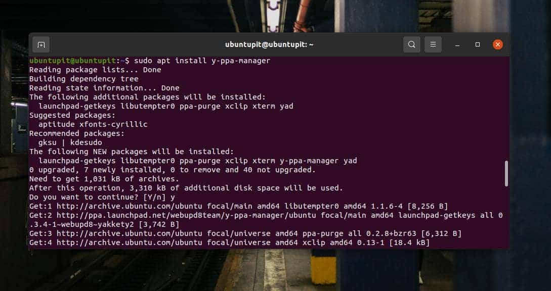 apt install y-ppa-manager