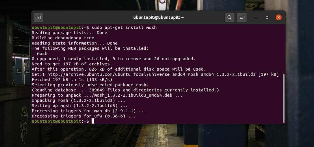 install mosh on Linux