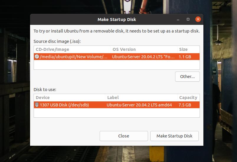 make server boot on Ubuntu