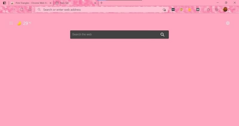 pink_triangles - Microsoft Edge Themes