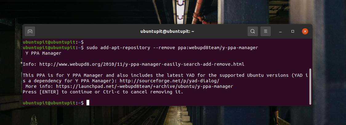 remove PPA from Ubuntu