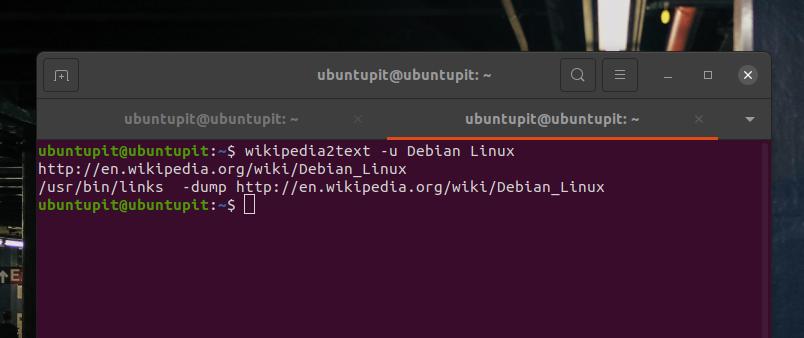 wikipedia2text -u Debian Linux
