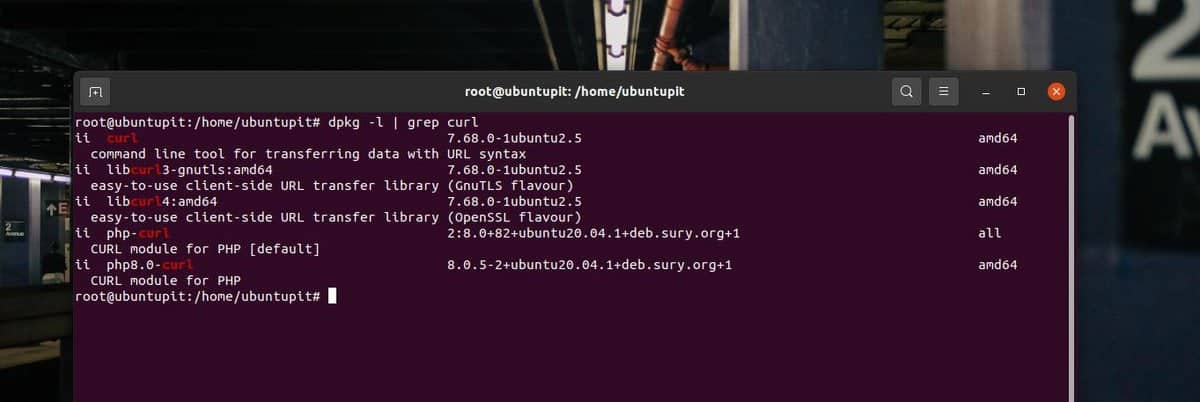 GREP clients URL on ubuntu