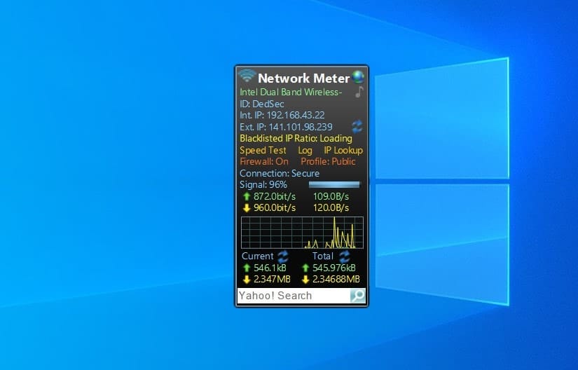 Network Meter - widget for Windows