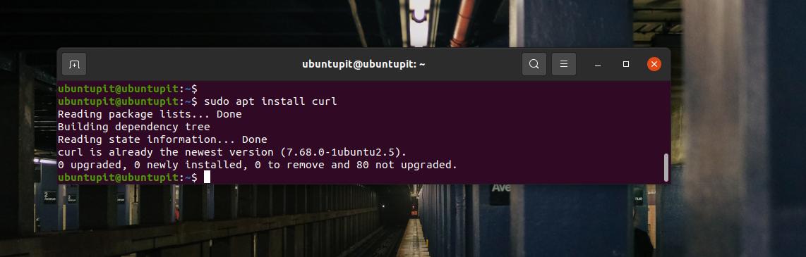 install curl on linux