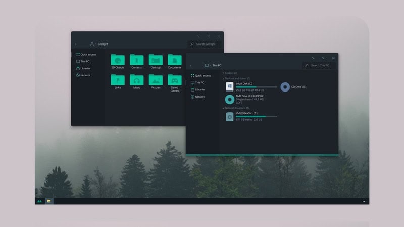 matte - Windows dark theme