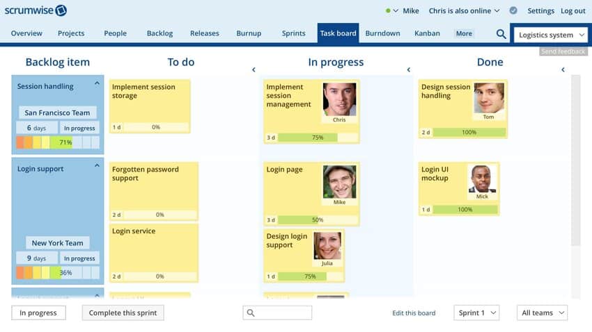 scrumwise-scrum tool