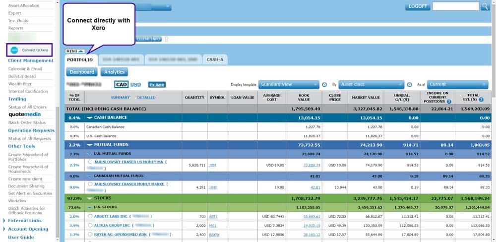 Artiffex investment accounting software