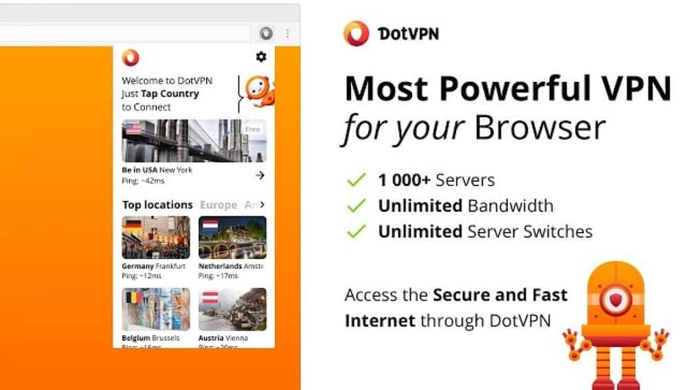 DotVPN - Best for google chrome