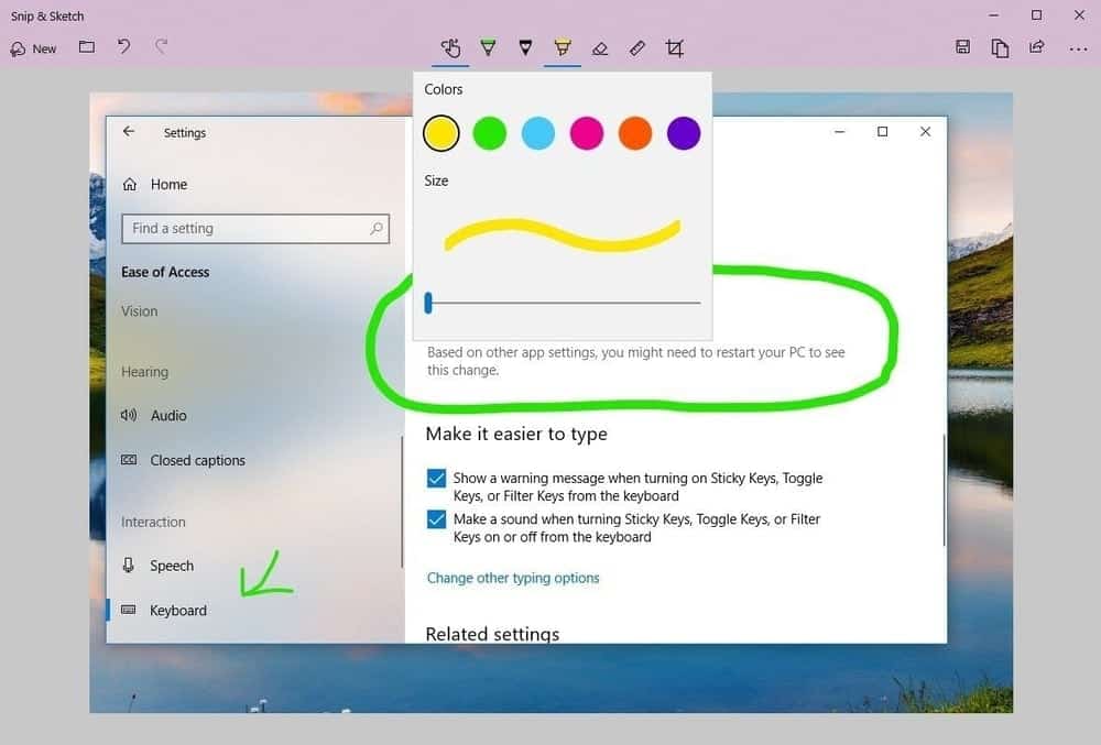 Microsoft Snip Sketch