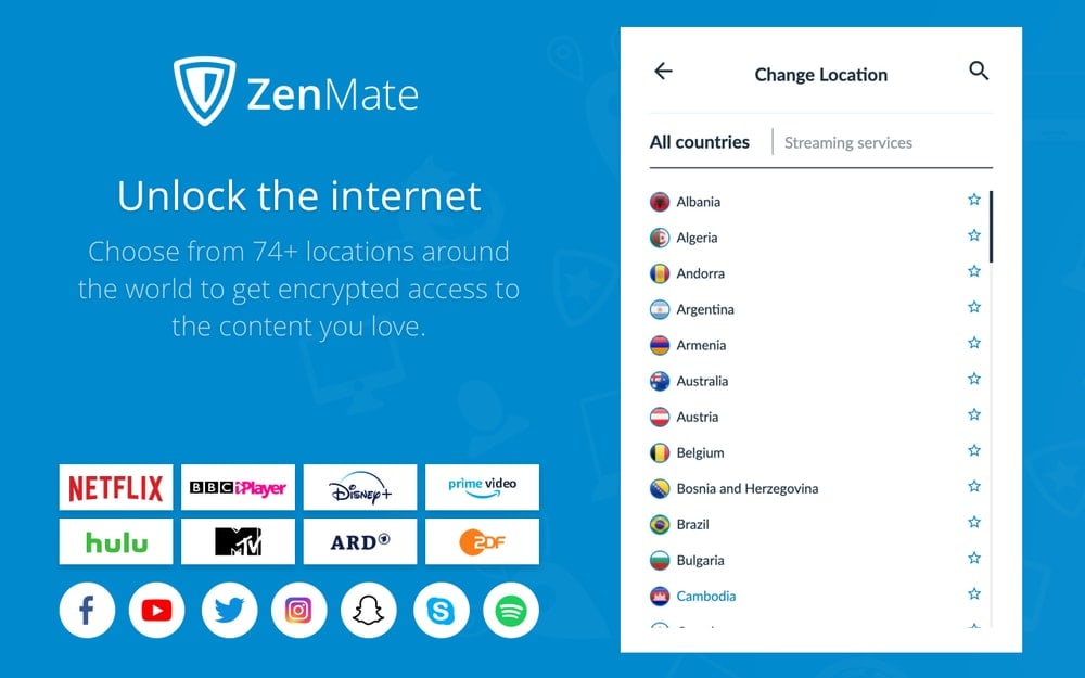 ZenMate Best VPN for Google Chrome