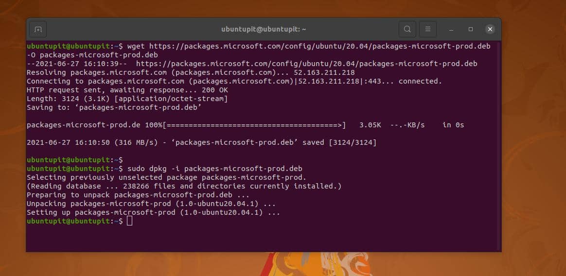 download and install MS prob for Linux