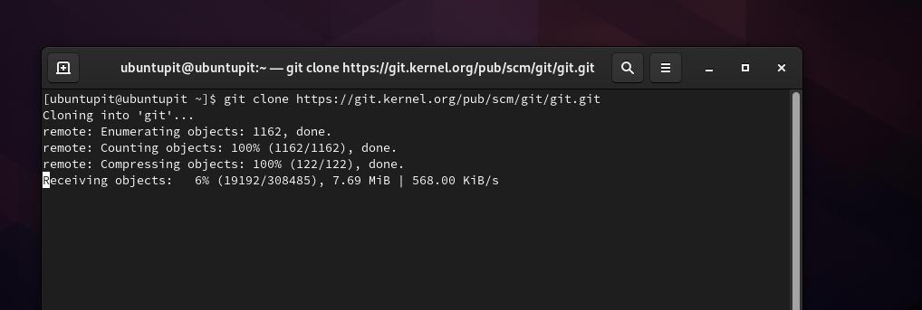 git clone in Fedora