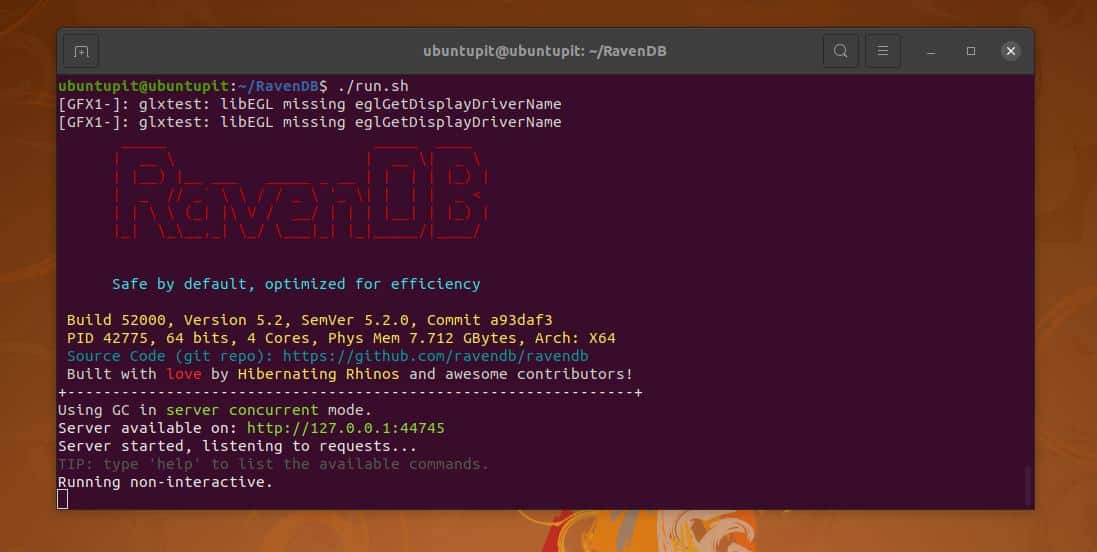 run ravendb on ubuntu