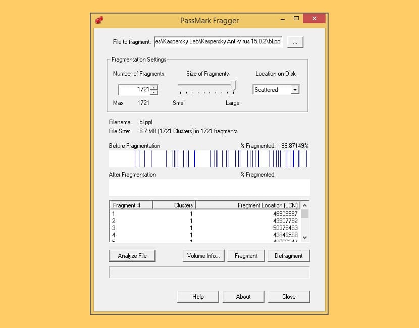 Passmark Fragger Best Defrag Software